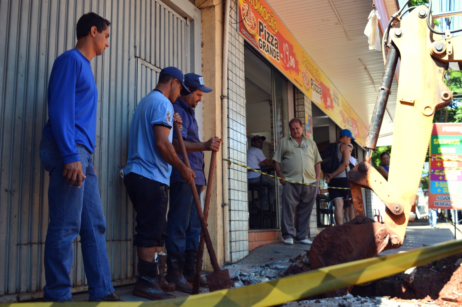 Vazamentos provocaram a falta de água em Sarandi